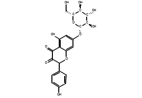 Kaempferol-7-O-glucoside structure, CAS 16290-07-6