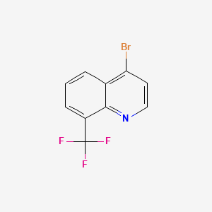 4-Bromo-8-trifluoromethylquinoline structure, CAS 260973-10-2
