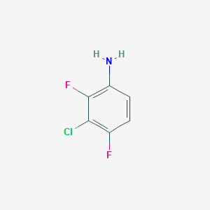 3-Chloro-2,4-difluoroaniline structure, CAS 2613-34-5