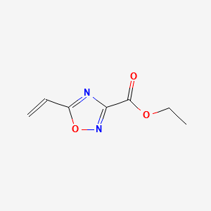 Ethyl5-vinyl-1,2,4-oxadiazole-3-carboxylate structure, CAS 163719-78-6