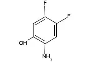 2-Amino-4,5-difluorophenol structure, CAS 163734-01-8