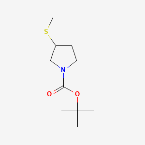 3-(Methylthio)-1-pyrrolidinecarboxylicacid,1,1-dimethylEthylester structure, CAS 164666-07-3