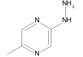 2-Hydrazino-5-Methylpyrazine structure, CAS 165124-42-5