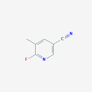 5-Cyano-2-fluoro-3-picoline structure, CAS 261625-67-6