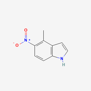 4-Methyl-5-nitro-1H-indole structure, CAS 165250-69-1