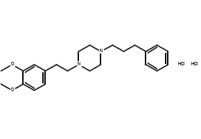 1-(3,4-DimethoxyphenEthyl)-4-(3-phenylpropyl)piperazinedihydrochloride structure, CAS 165377-44-6