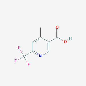 4-Methyl-6-trifluoroMethylNicotinicacid structure, CAS 261635-74-9