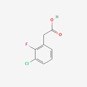 3-Chloro-2-fluorophenylaceticacid structure, CAS 261762-96-3