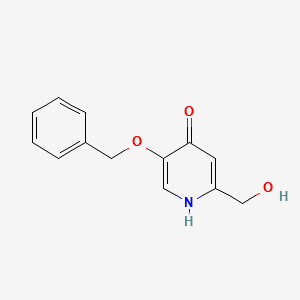 5-(Benzyloxy)-2-(hydroxymethyl)pyridin-4-ol structure, CAS 165948-37-8