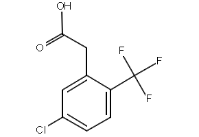 5-Chloro-2-(trifluoromethyl)phenylaceticacid structure, CAS 261763-25-1