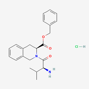 L-N-Valyl-L-1,2,3,4-tetrahydroisoquinoline-3-carboxylicacidbenzylesterhydrochloride structure, CAS 166169-15-9