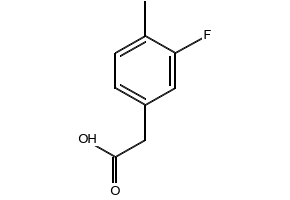 3-Fluoro-4-Methylphenylaceticacid structure, CAS 261951-74-0