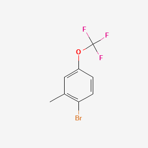 2-Methyl-4-(trifluoromethoxy)bromobenzene structure, CAS 261951-96-6