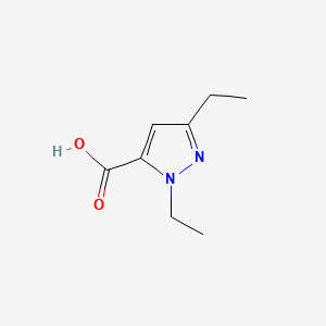 1,3-Diethyl-1H-pyrazole-5-carboxylicacid structure, CAS 26308-43-0