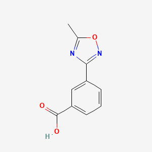 3-(5-Methyl-1,2,4-oxadiazol-3-yl)benzoicacid structure, CAS 264264-32-6
