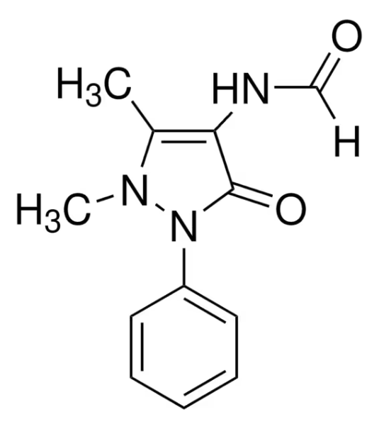 4-Formylaminoantipyrin structure, CAS 1672-58-8
