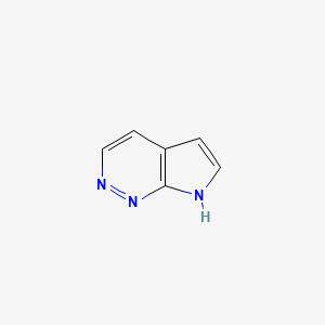 7H-Pyrrolo[2,3-c]pyridazine structure, CAS 16767-40-1