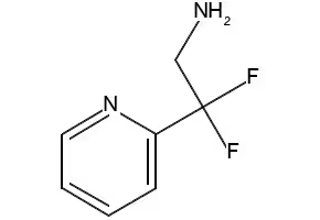 2,2-Difluoro-2-pyridin-2-ylethaneamine structure, CAS 267875-68-3