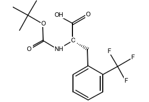 Boc-L-2-TrifluoroMethylphenylalanine structure, CAS 167993-21-7