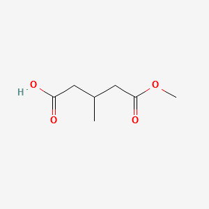 3-Methyl-pentanedioicacidmonomethylester structure, CAS 27151-65-1