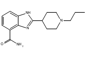 2-(1-Propyl-4-piperidinyl)-1H-benzimidazole-7-carboxamide structure, CAS 272769-49-0