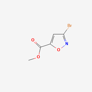 3-Bromo-5-isoxazolecarboxylicacidmethylester structure, CAS 272773-11-2