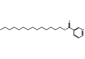 Myristylnicotinate structure, CAS 273203-62-6