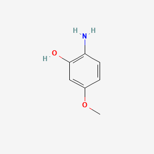 2-Amino-5-methoxy-phenol structure, CAS 40925-70-0
