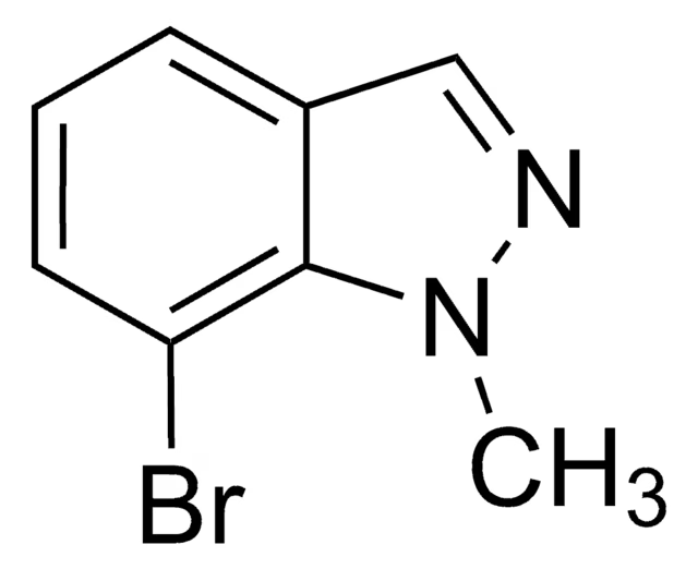 3-Bromo-1-methyl-7-nitro-1H-indazole structure, CAS 74209-37-3