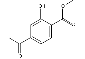 4-Acetyl-2-hydroxy-benzoicacidmethylester structure, CAS 27475-11-2