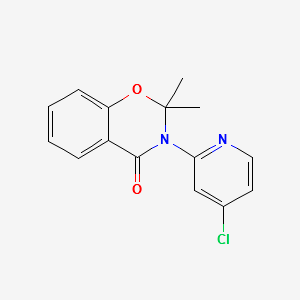 3-(4-Chloro-2-pyridinyl)-2,3-dihydro-2,2-diMethyl-4H-1,3-benzoxazin-4-one structure, CAS 74405-00-8
