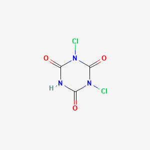 1,3-Dichloro-1,3,5-triazinane-2,4,6-trione structure, CAS 2782-57-2