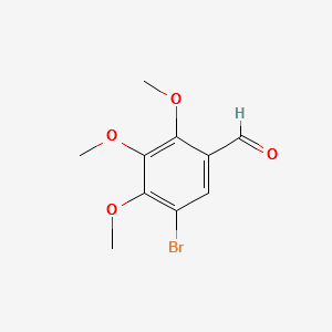 5-Bromo-2,3,4-trimethoxy-benzaldehyde structure, CAS 28006-94-2