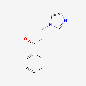 3-(1H-Imidazol-1-yl)-1-phenyl-1-propanone structure, CAS 28918-16-3