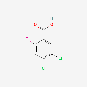 4,5-Dichloro-2-fluorobenzoicacid structure, CAS 289039-49-2
