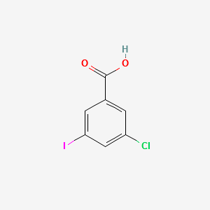 3-Chloro-5-iodobenzoicacid structure, CAS 289039-25-4