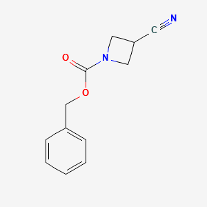 3-Cyano-1-Cbz-azetidine structure, CAS 288851-42-3