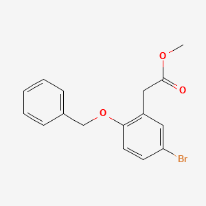 Methyl2-(2-(benzyloxy)-5-bromophenyl)acetate structure, CAS 282536-92-9