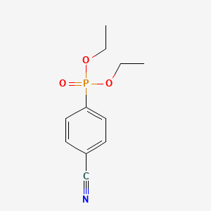 (4-Cyanophenyl)phosphonicacidDiethylester structure, CAS 28255-72-3