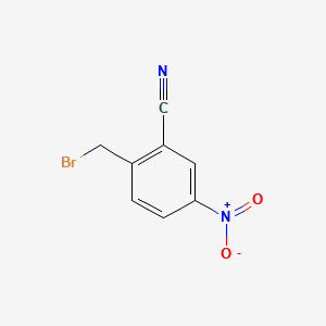 2-(Bromomethyl)-5-nitrobenzonitrile structure, CAS 288252-67-5