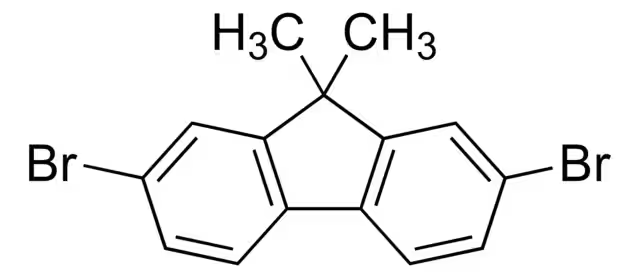 2,7-Dibromo-9,9-diethyl-9H-fluorene structure, CAS 197969-58-7