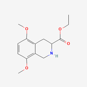 5,8-Dimethoxy-1,2,3,4-tetrhydroisoquinoline-3-carboxylicacidethylester structure, CAS 198021-01-1