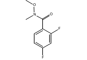 2,4-Difluoro-N-methoxy-N-methylbenzamide structure, CAS 198967-25-8