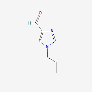 1H-Imidazole-4-carboxaldehyde,1-propyl-(9CI) structure, CAS 199192-04-6