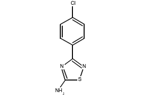 3-(4-Chlorophenyl)-1,2,4-thiadiazol-5-amine structure, CAS 19922-07-7