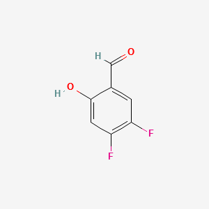 2-Hydroxy-4,5-difluorobenzaldehyde structure, CAS 199287-52-0