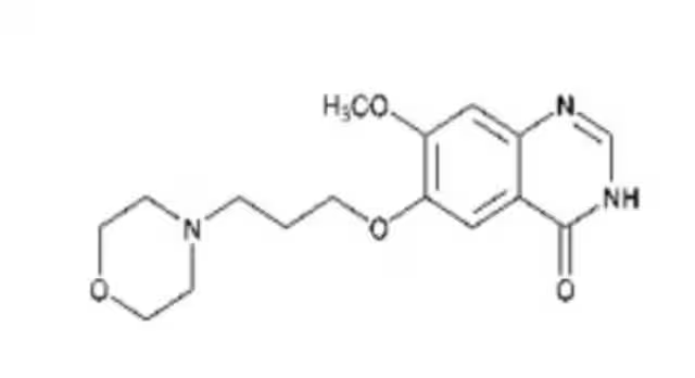 7-Methoxy-6-(3-morpholin-4-yl-propoxy)-3H-quinazolin-4-one structure, CAS 199327-61-2