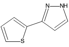 3-(2-Thienyl)pyrazole structure, CAS 19933-24-5