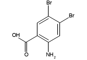 2-Amino-4,5-dibromobenzoicacid structure, CAS 75057-62-4