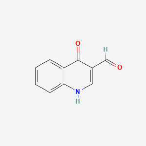 4-Hydroxyquinoline-3-carbaldehyde structure, CAS 7509-12-8